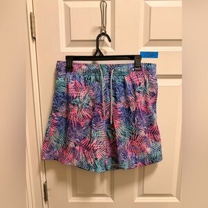 Mens Vintage Summer Mesh Lined Swim Trunks